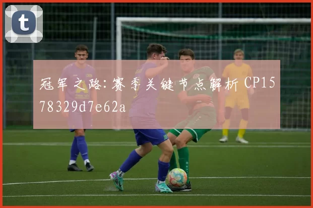 冠军之路:赛季关键节点解析 CP1578329d7e62a